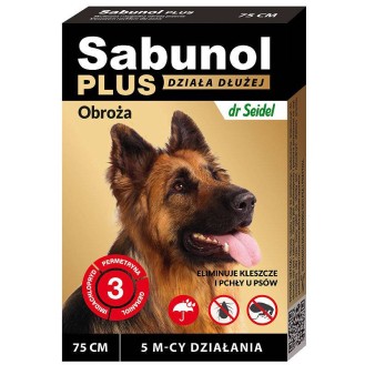 Sabunol PLUS Obroża na kleszcze i pchły dla psa dł. 75cm
