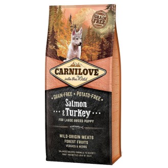 Carnilove Puppy Large Salmon&Turkey Sucha Karma dla szczeniaka op. 12kg
