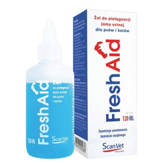 Scanvet Preparat do higieny jamy ustnej Fresh Aid Żel dla psa i kota poj. 120ml