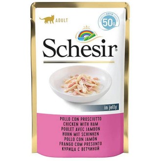 Schesir Adult Chicken&Ham in Jelly Mokra Karma dla kota op. 50g