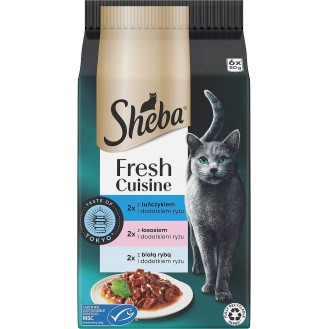 Sheba Fresh Cuisine Taste of Tokyo w sosie Mokra karma dla kota op. 6x50g