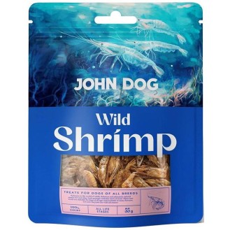 John Dog Wild Fish Shrimp przysmak suszone krewetki dla psa op. 55g