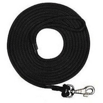 Chaba Smycz treningowa linka dla psa rozm. 8mm/5m kolor czarny