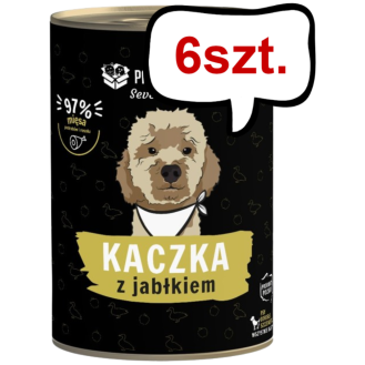 Paka Zwierzaka Seventh Heaven Kaczka z jabłkiem Mokra karma dla psa op. 400g Pakiet 6szt.