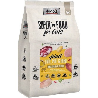 Mac's Superfood Adult Duck&Turkey&Chicken Sucha Karma dla kota op. 7kg