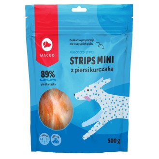Maced Przysmak Strips Mini z piersi kurczaka dla psa op. 500g