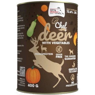 Syta Micha Chef Deer Mokra Karma dla psa op. 400g