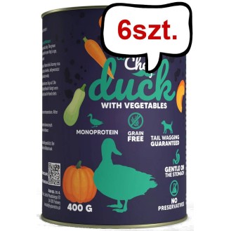 Syta Micha Chef Duck Mokra Karma dla psa op. 400g Pakiet 6szt.