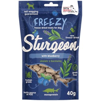 Syta Micha Przysmak Freezy Jesiotr z borówką dla psa op. 40g