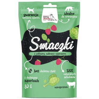 Syta Micha Monobiałkowe Smaczki Wołowina z malinami op. 80g