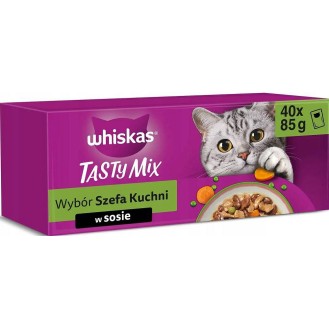 Whiskas Wybówr Szefa Kuchni w sosie Mokra Karma dla kota op. 40x85g