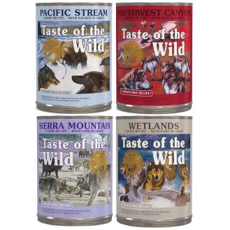 Taste of the Wild Pakiet degustacyjny Mokra Karma dla psa op. 8x390g