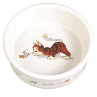 Trixie Miska ceramiczna dla kota poj. 0.2l kolor biały nr kat. 4007
