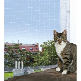Trixie Siatka ochronna na okno lub balkon dla kota rozm. 8x3m transparentna nr kat. 44343