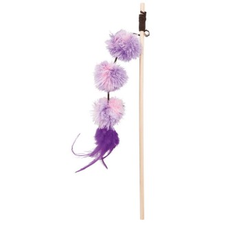 Trixie Wędka z pomponami i dzwoneczkiem dla kota dł. 40cm nr kat. 45698
