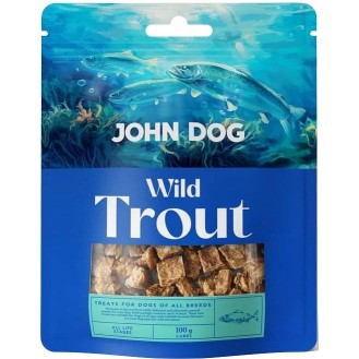 John Dog Wild Fish Trout przysmak z suszonym pstrągiem dla psa 100g