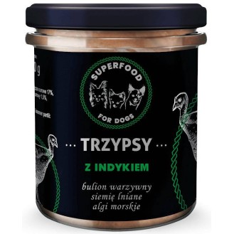 Trzypsy Deluxe z Indykiem Karma Mokra dla psa op. 300g