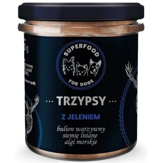 Trzypsy Deluxe z Jeleniem Karma Mokra dla psa op. 300g