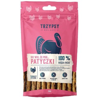 Trzypsy Deluxe Się Wie, że Psie...Patyczki z Indyka Przysmaki dla psa op. 70g