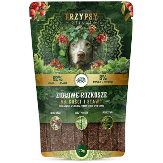 Trzypsy Deluxe Ziołowe Rozkosze Na Kości i Stawy Przysmaki dla psa op. 70g