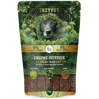 Trzypsy Deluxe Ziołowe Rozkosze Na Układ Trawienny Przysmaki dla psa op. 70g