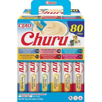 Inaba Ciao Churu Tuna&Seafood Recipe Przysmak dla kota op. 80x14g