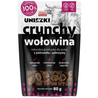 Uniszki Przysmak Crunchy wołowina dla psa op. 80g