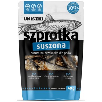Uniszki Przysmak Szprotka suszona dla psa op. 40g