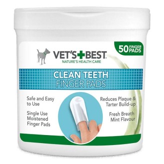 Vets Best Czyściki do zębów Clean Teeth dla psa i kota op. 50szt.