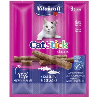 Vitakraft Kabanosy Cat Stick Mini dorsz dla kota op. 3szt.