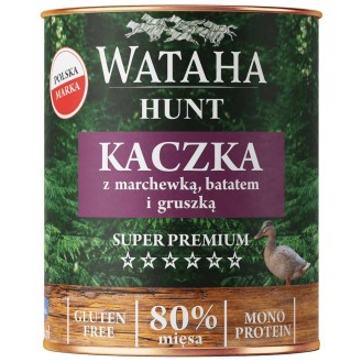 Wataha Hunt Adult Kaczka z marchewką i batatem Mokra Karma dla psa op. 800g