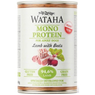 Wataha Mono Adult Lamb&Beets Mokra Karma dla psa op. 400g
