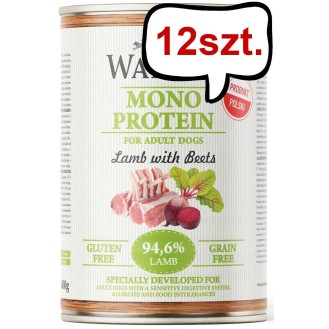 Wataha Mono Adult Lamb&Beets Mokra Karma dla psa op. 400g Pakiet 12szt.