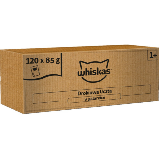 Whiskas Drobiowa Uczta w galaretce Mokra Karma dla kota op. 120x85g
