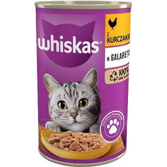 Whiskas Adult Kurczak w galaretce Mokra Karma dla kota op. 400g
