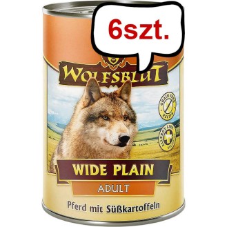Wolfsblut Adult Wide Plain Mokra Karma dla psa op. 395g Pakiet 6szt.