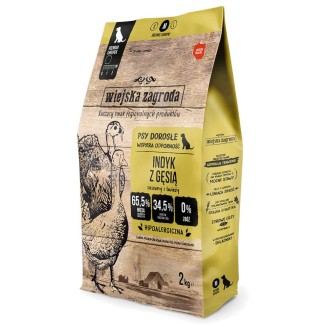 Wiejska Zagroda Adult Medium Indyk z gęsią Sucha Karma dla psa op. 2kg