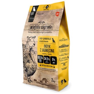 Wiejska Zagroda Adult Medium Indyk z jagnięciną Sucha Karma dla psa op. 2kg
