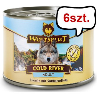 Wolfsblut Adult Cold River Mokra Karma dla psa op. 200g Pakiet 6szt.