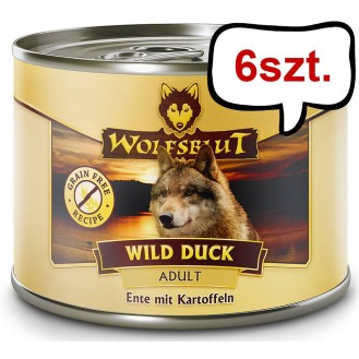 Wolfsblut Adult Wild Duck Mokra Karma dla psa op. 200g Pakiet 6szt.