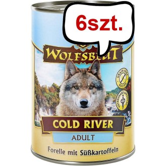 Wolfsblut Adult Cold River Mokra Karma dla psa op. 395g Pakiet 6szt.