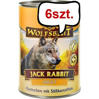 Wolfsblut Adult Jack Rabbit Mokra Karma dla psa op. 395g Pakiet 6szt.