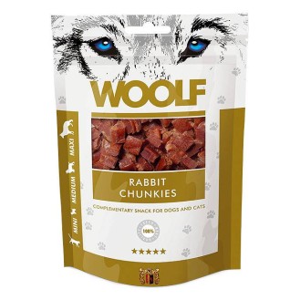 Woolf Przysmak Rabbit Chunkies dla psa i kota op. 100g