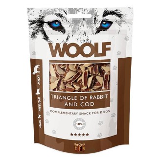 Woolf Przysmak Triangle of Rabbit and Cod dla psa op. 100g