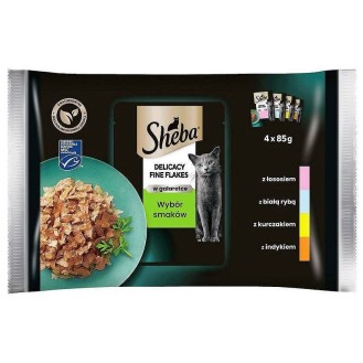 Sheba Delicacy in Jelly Adult Kolekcja smaków w galaretce Mokra karma dla kota op. 4x85g